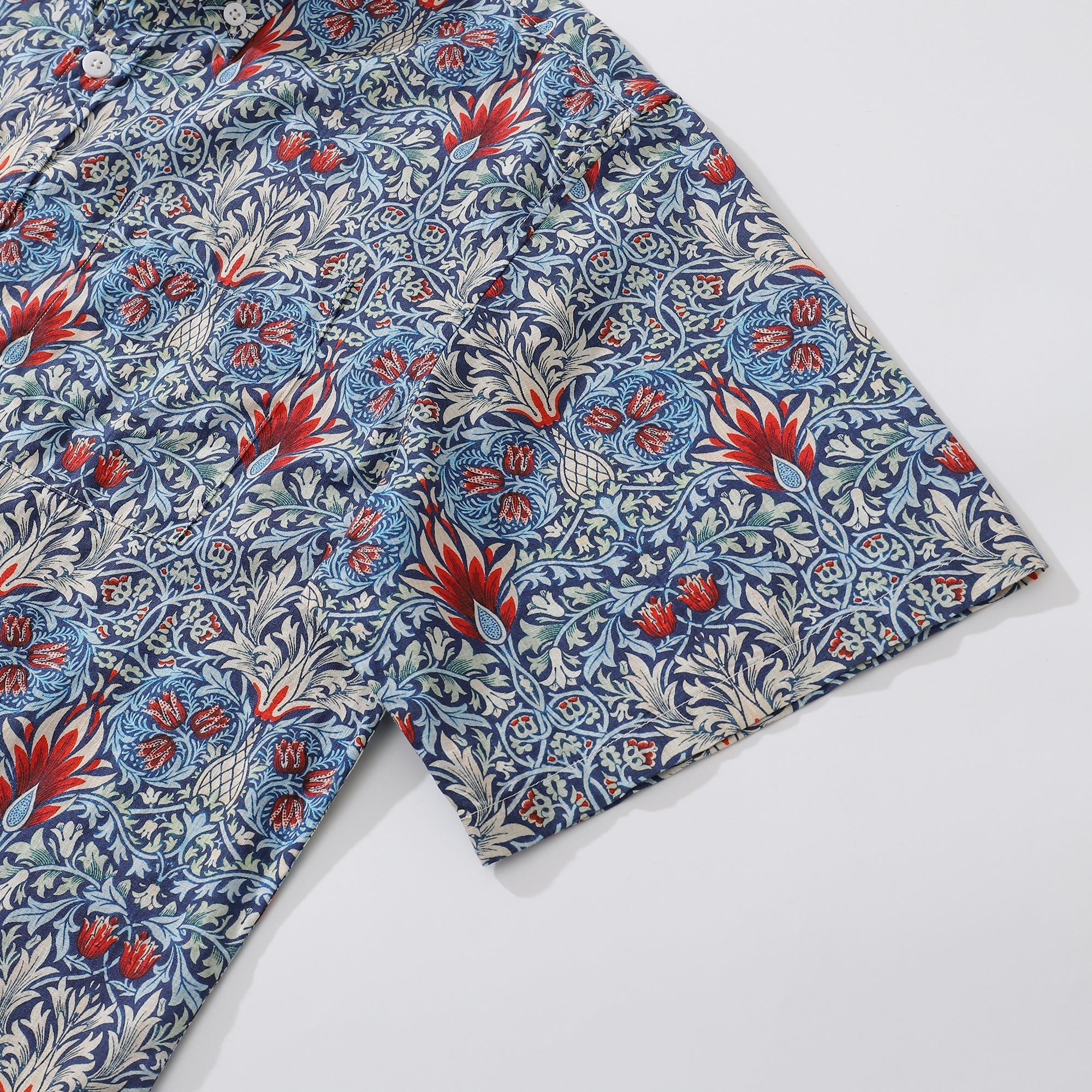Hawaiian Shirts For Men Snakehead Designer Shirt 100% Cotton Morris Shirt