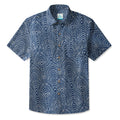 LeosWare® Men's Hawaiian Shirt Short Sleeve Button-up 95% Polyester, 5% Spandex Aloha Sea Scales
