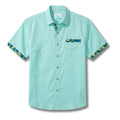LeosWare® Men's Hawaiian Shirt Short Sleeve Button-up Breathable & Quick-Dry Aloha Solid Foundation