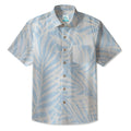 LeosWare® Men's Hawaiian Shirt Short Sleeve Button-up 95% Polyester, 5% Spandex Aloha Sea Salt Delight